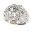 Echoes of 1950s Fashion: Platinum Diamond Ring